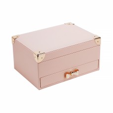 Скринька Casegrace SP-01261 ​​для прикрас та ювелірних виробів дворівнева 23*17*12 см Pink