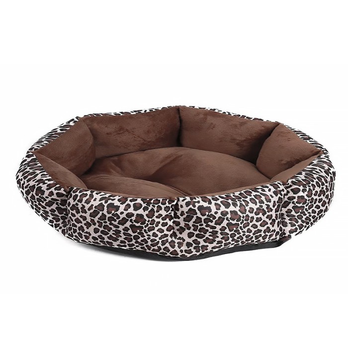 Лежак для котов собак круглый SY-2022-1208-97 Leopard L (60*18 см)