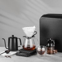 Дорожній кавовий набір Choxila з 8 предметів для приготування кави з кейсом