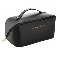 Жіноча косметичка Lesko BK-HZB-02 Black несесер органайзер дорожня бьюті кейс
