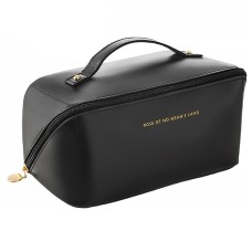 Жіноча косметичка Lesko BK-HZB-02 Black несесер органайзер дорожня бьюті кейс