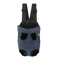 Рюкзак-кенгуру для тварин SY210814 Dark Blue з кишенею M