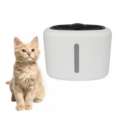Автоматична напувалка-фонтан Smart water dispenser 2,5 л електрична з USB з фільтром очищення води для домашніх тварин White