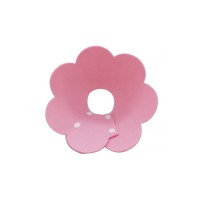 Мягкий воротник-подушка для кошек DT1063 Flower послеоперационный защитный от вылизывания S Pink