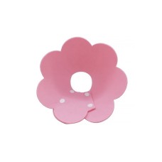 Мягкий воротник-подушка для кошек DT1063 Flower послеоперационный защитный от вылизывания S Pink