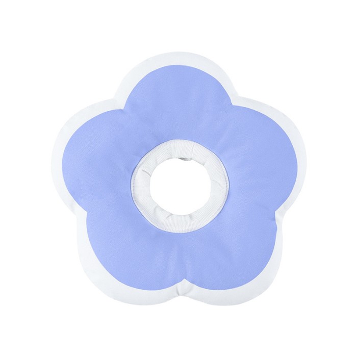 Мягкий воротник-подушка для кошек DT1018 послеоперационный защитный от вылизывания S Purple