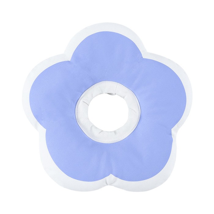 Мягкий воротник-подушка для кошек DT1018 послеоперационный защитный от вылизывания M Purple