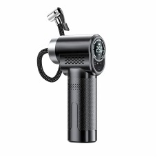 Автомобільний компресор HL-009 акумуляторний портативний c 4 насадками цифровим дисплеєм Type-C