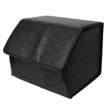 Автомобільний органайзер ZWX-002 Black компактний місткий два відділи для зберігання на липучці з ручкою 65*30*30 см