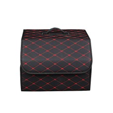 Автомобільний органайзер XY0-52 Black-Red компактний місткий два відділи для зберігання на магнітах з ручкою 40*31*29 см