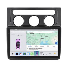 Штатная магнитола Lesko для Volkswagen Touran I 2003-2006 экран 10" 4/64 QLED CarPlay 4G Wi-Fi GPS 360 Prime