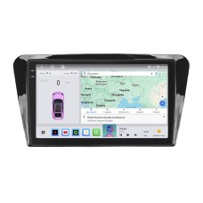 Штатна магнітола Lesko для Skoda Octavia III (A7) 2013-2017 екран 10" 4/64 QLED CarPlay 4G Wi-Fi GPS 360 Prime