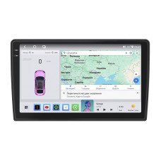 Штатна магнітола Lesko для GMC Acadia I 2006-2013 екран 10" 4/64 QLED CarPlay 4G Wi-Fi GPS 360 Prime