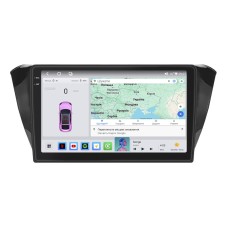 Штатна магнітола Lesko для Skoda Superb III 2015-2019 екран 10" 4/64 QLED CarPlay 4G Wi-Fi GPS 360 Prime