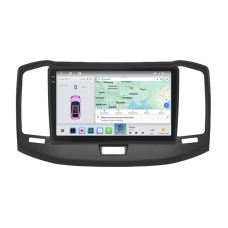 Штатная магнитола Lesko для Chery Bonus (A13)  2011-2014 экран 10" 4/64 QLED CarPlay 4G Wi-Fi GPS 360 Prime