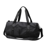Спортивная сумка 1890 для активного отдыха и занятий спортом с отделом для обуви и отделом для мокрых вещей водонепроницаемая Black