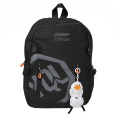 Рюкзак підлітковий 901229 з брелоком 20-35L шкільний Black
