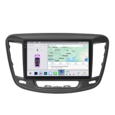 Штатна магнітола Lesko для Chrysler 200 II 2014-2017 екран 10" 4/64 QLED CarPlay 4G Wi-Fi GPS 360 Prime
