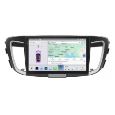 Штатна магнітола Lesko для Honda Accord IX 2012-2015 екран 10" 4/64 QLED CarPlay 4G Wi-Fi GPS 360 Prime