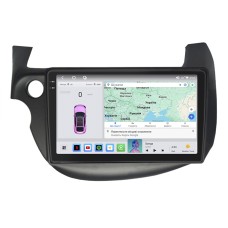 Штатна магнітола Lesko для Honda Fit II 2007-2014 екран 10" 4/64 QLED CarPlay 4G Wi-Fi GPS 360 Prime