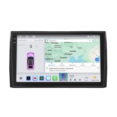 Штатна магнітола Lesko для Skoda Kodiaq I Рестайлінг 2021-н.в. екран 10" 4/64 QLED CarPlay 4G Wi-Fi GPS 360 Prime