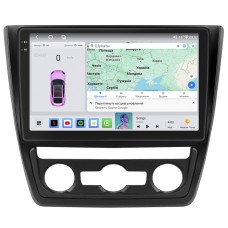 Штатна магнітола Lesko для Skoda Yeti I 2009-2014 екран 10" 4/64 QLED CarPlay 4G Wi-Fi GPS 360 Prime