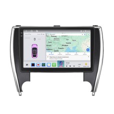 Штатная магнитола Lesko для Toyota Camry VII (XV50) Рестайлинг 2 2017-2018 экран 10" 4/64 QLED CarPlay 4G Wi-Fi GPS 360 Prime