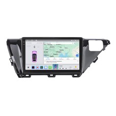 Штатная магнитола Lesko для Toyota Camry VIII (XV70) 2017-2021 экран 10" 4/64 QLED CarPlay 4G Wi-Fi GPS 360 Prime