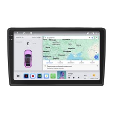 Штатная магнитола Lesko для Volkswagen Caddy IV 2015-2020 экран 10" 4/64 QLED CarPlay 4G Wi-Fi GPS 360 Prime