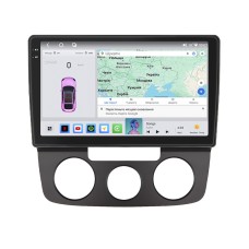 Штатная магнитола Lesko для Volkswagen Jetta V Auto AC 2005-2011 экран 10" 4/64 QLED CarPlay 4G Wi-Fi GPS 360 Prime