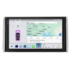 Штатная магнитола Lesko для Toyota RAV4 V (XA50) 2018-н.в. экран 10" 4/64 QLED CarPlay 4G Wi-Fi GPS 360 Prime