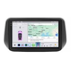 Штатна магнітола Lesko для Hyundai Santa Fe IV 2018-2021 екран 10" 4/64 QLED CarPlay 4G Wi-Fi GPS 360 Prime