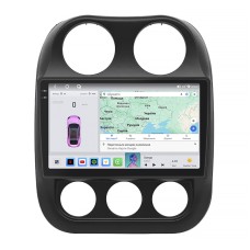 Штатна магнітола Lesko для Jeep Liberty (Patriot) 2006-2016 екран 10" 4/64 QLED CarPlay 4G Wi-Fi GPS 360 Prime