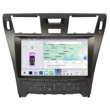 Штатная магнитола Lesko для Lexus LS IV Рестайлинг 2009-2012 экран 10" 4/64 QLED CarPlay 4G Wi-Fi GPS 360 Prime