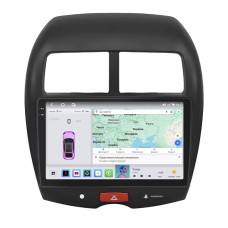 Штатна магнітола Lesko для Peugeot 4008 2012-2017 екран 10" 4/64 QLED CarPlay 4G Wi-Fi GPS 360 Prime