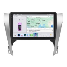 Штатная магнитола Lesko для Toyota Camry VII (XV50) 2011-2014 экран 10" 4/64 QLED CarPlay 4G Wi-Fi GPS 360 Prime