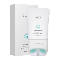 Крем для шиї VEZE Hexapeptide Beauty Neck Cream 110 г, що зміцнює з масажною роликовою насадкою
