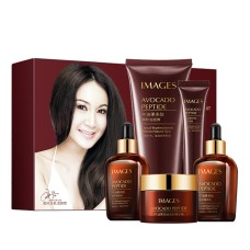 Набір для догляду за обличчям IMAGES Beauty Avocado Peptide 5 в 1 з пептидами авокадо
