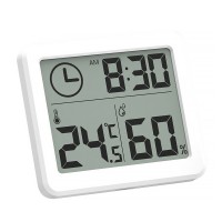 Термометр-гігрометр PD-WDJ-01 електронний автоматичний датчик температури та вологості з таймером White