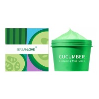 Грязьова маска для обличчя SERSANLOVE Cucumber Cleansing Mud Mask з екстрактом огірка