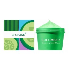 Грязьова маска для обличчя SERSANLOVE Cucumber Cleansing Mud Mask з екстрактом огірка