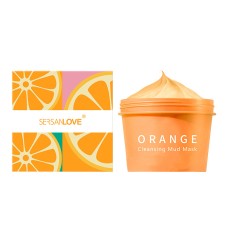 Грязьова маска для обличчя SERSANLOVE Orange Cleansing Mud Mask з екстрактом апельсину