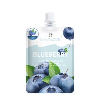Киснева маска для обличчя SERSANLOVE Blueberry Live Oxygen Moisturizing Bubble Clay Mask з екстрактом чорниці