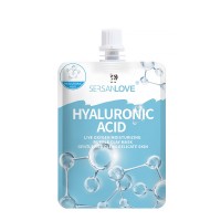 Киснева маска для обличчя SERSANLOVE Hyaluronic Acid Live Oxygen Moisturizing Bubble Clay Mask з екстрактом гіалуроновою кислотою