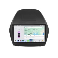 Штатна магнітола Lesko для Hyundai ix35 I 2010-2013 екран 10" 4/64 QLED CarPlay 4G Wi-Fi GPS 360 Prime