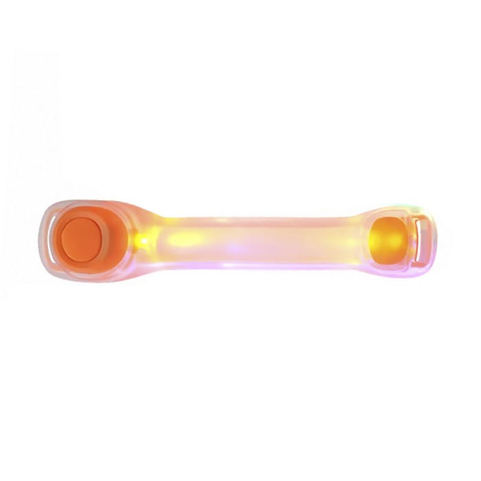 Светодиодный LED браслет HY-0001 универсальный USB аккумуляторный Orange