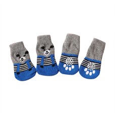 Шкарпетки для собак DT812 з неслизькими накладками, що зігрівають Ведмідь S