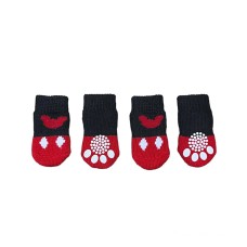 Шкарпетки для собак DT812 з нековзними накладками, що зігрівають Міккі L