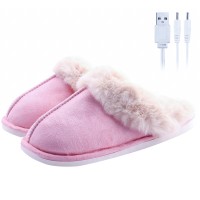 Домашние комнатные тапочки с подогревом A-231 USB  Pink