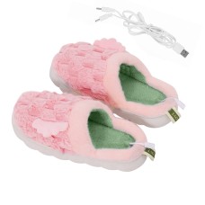 Домашні кімнатні капці з підігрівом A-232 USB з крилами Pink